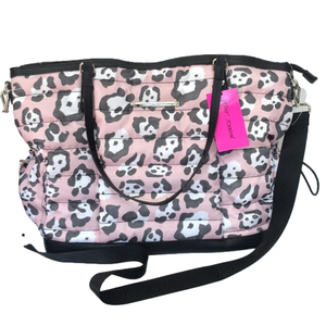NWT Betsey Johnson Pink/Black Travel Tote
